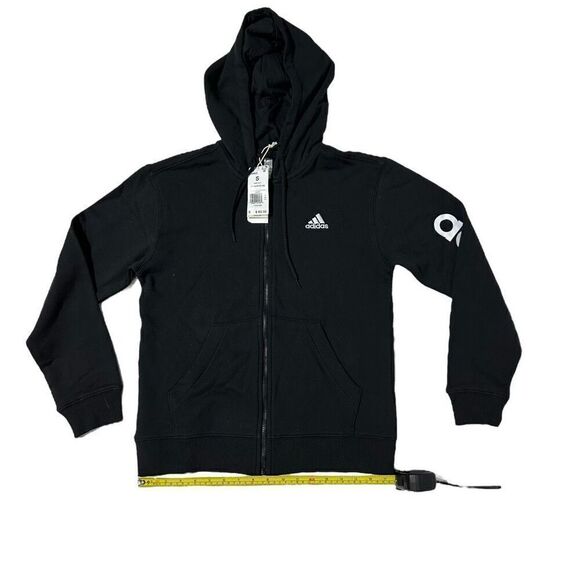 Adidas Women's Essentials Logo Full-zip Hoodie Size Small - Picture 6 of 11